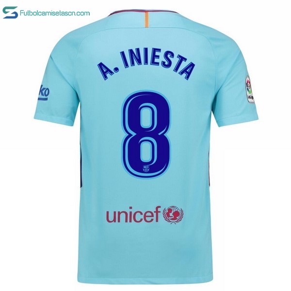 Camiseta Barcelona 2ª A.Iniesta 2017/18